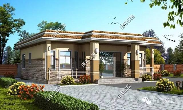 6套一層小別墅設計圖，建成10來萬，想蓋房的朋友可以參考