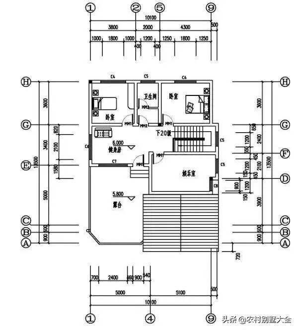 10套農村三層復式別墅設計圖，室內布局合理，造價經濟實用，看了的都說好！