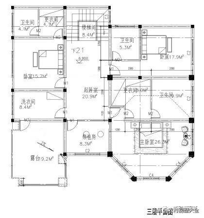 10套農村三層復式別墅設計圖，室內布局合理，造價經濟實用，看了的都說好！
