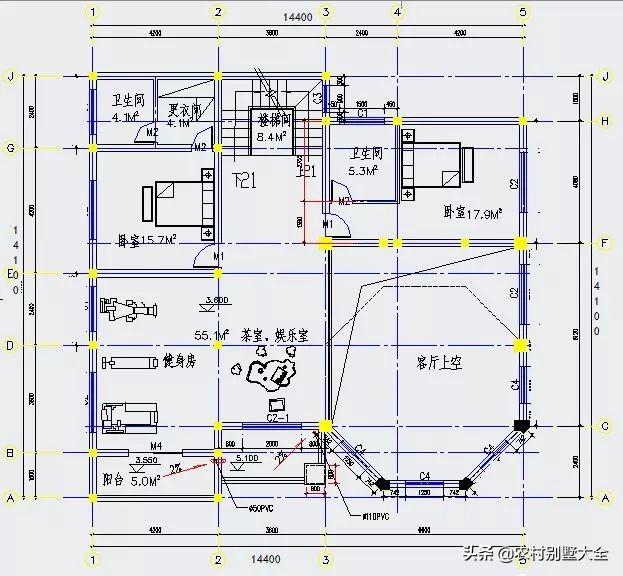 10套農村三層復式別墅設計圖，室內布局合理，造價經濟實用，看了的都說好！