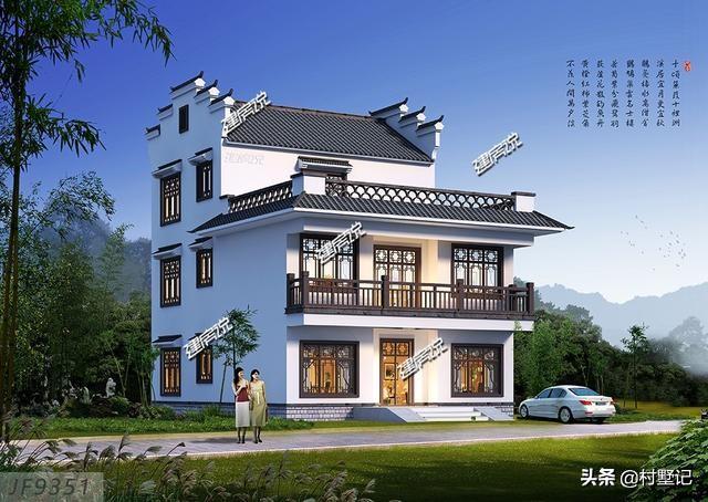 3套中式別墅設計圖，任你選，經典雅致，在農村老家有宅基地的有福了