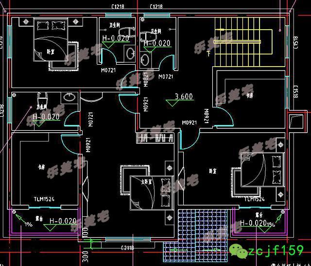 帶車庫(kù)鄉(xiāng)村二層別墅設(shè)計(jì)圖片，好看又簡(jiǎn)單，舒適性好