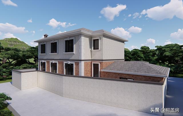 占地130平方米二層歐式自建別墅設(shè)計(jì)圖，在村里建一棟，人人見了都夸好！