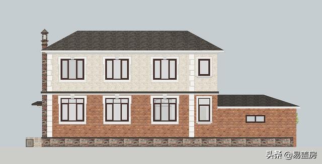 占地130平方米二層歐式自建別墅設(shè)計(jì)圖，在村里建一棟，人人見了都夸好！