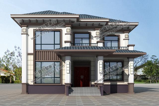 這8棟農村二層別墅設計圖，絲毫不會浪費宅基地