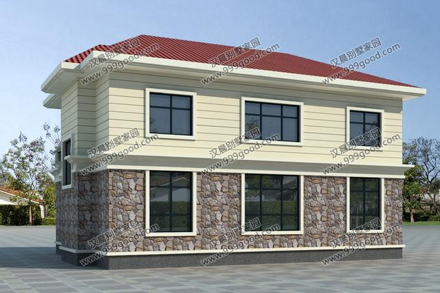 這8棟農村二層別墅設計圖，絲毫不會浪費宅基地