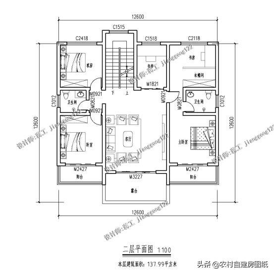 8套經典大氣二層別墅設計效果圖，美觀實用，50年都不過時
