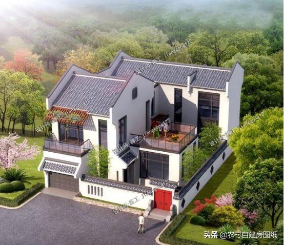 8套經典大氣二層別墅設計效果圖，美觀實用，50年都不過時