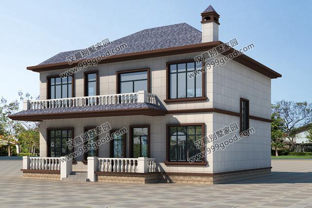 洋氣二層農(nóng)村別墅設計圖，符合建筑審美的同時，滿足日常生活所需