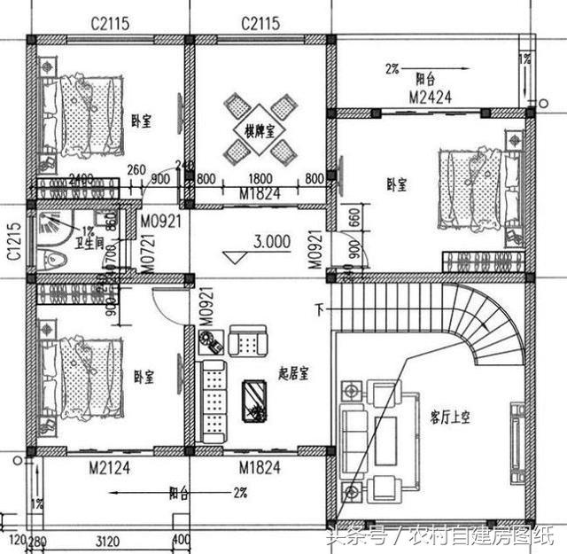 16款二層農村別墅設計圖紙，給大家建房參考，選出自己最喜歡的小別墅
