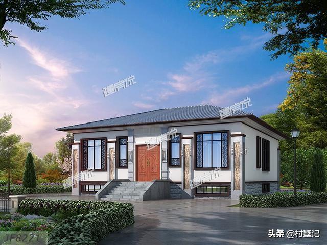 8套漂亮農村一層別墅設計圖，經濟實惠，住得也很舒適，農村養老房，還是一層的好