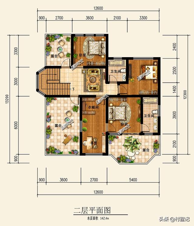 精選5款農村別墅設計圖，款款帶車庫，有二層的和三層的，想建幾層可以根據家庭的人口來選擇