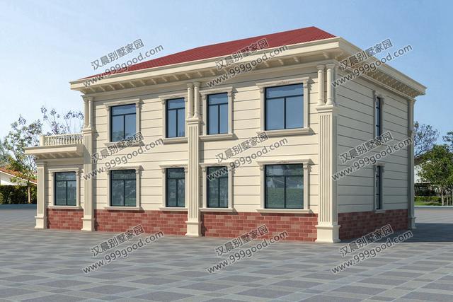 這棟實力派的農(nóng)村二層別墅占地206平，絕對會閃耀全村