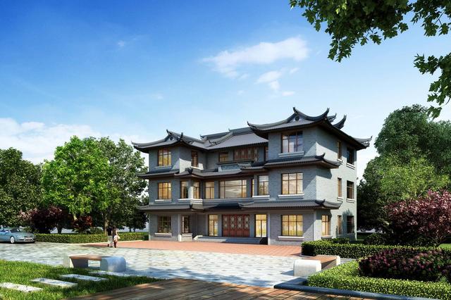 最受歡迎的四套自建中式別墅設計圖，怪不得那么多人建，心動了