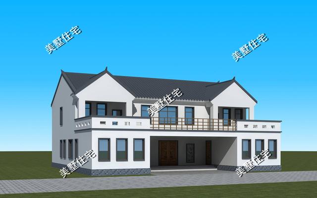 這5套自建別墅設計圖，中式合院設計到底是多讓你心動