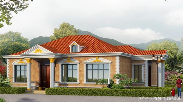 12款一層農(nóng)村別墅設(shè)計(jì)圖，美觀大方，建出來(lái)比樓房還要漂亮。