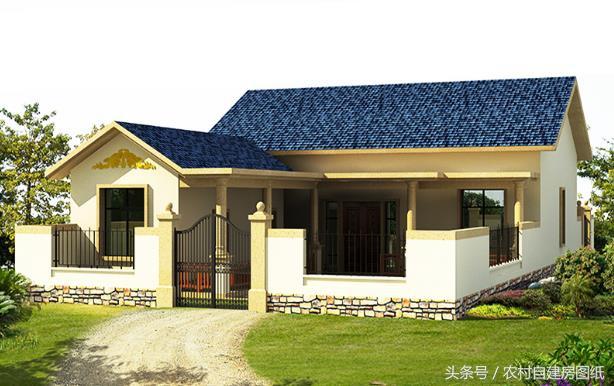 12款一層農(nóng)村別墅設(shè)計(jì)圖，美觀大方，建出來(lái)比樓房還要漂亮。