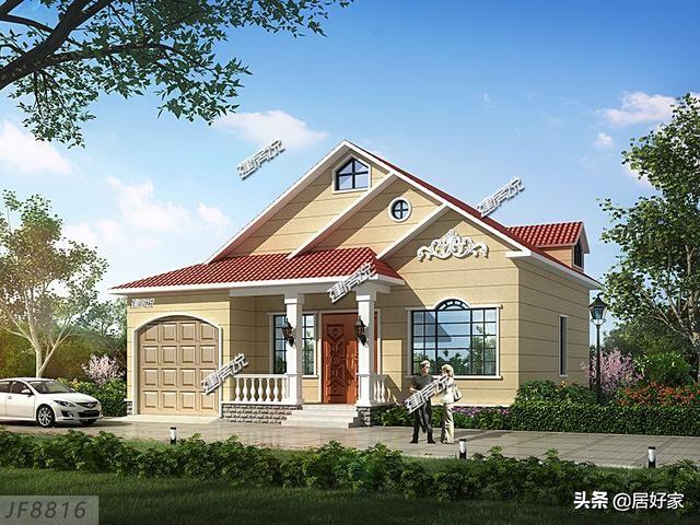 精選6套一層別墅設(shè)計(jì)圖，最低15萬就能建，圖紙收藏好，以后建房用得上