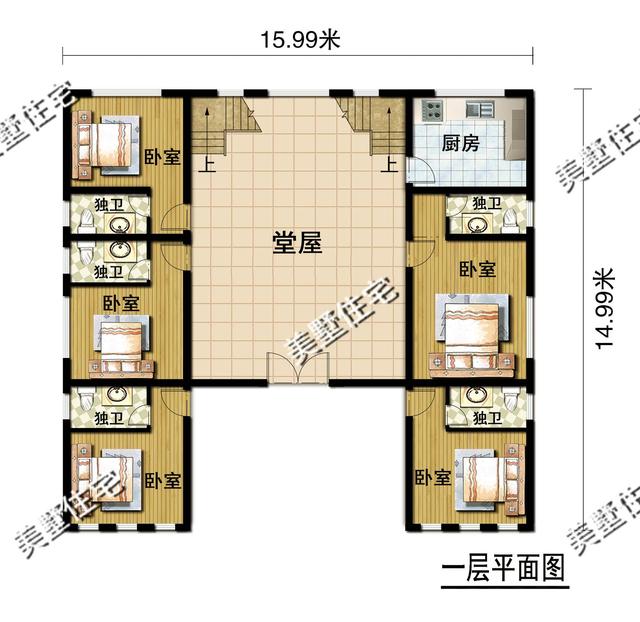 5款自建別墅設計圖，百看不厭中式風，中國人含蓄氣質的體現(xiàn)。