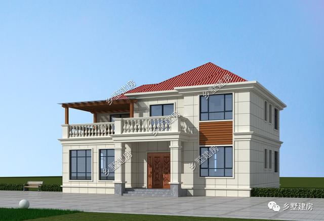 農村二層別墅設計圖，漂亮經濟又實用，農村建房二層就是很好的選擇