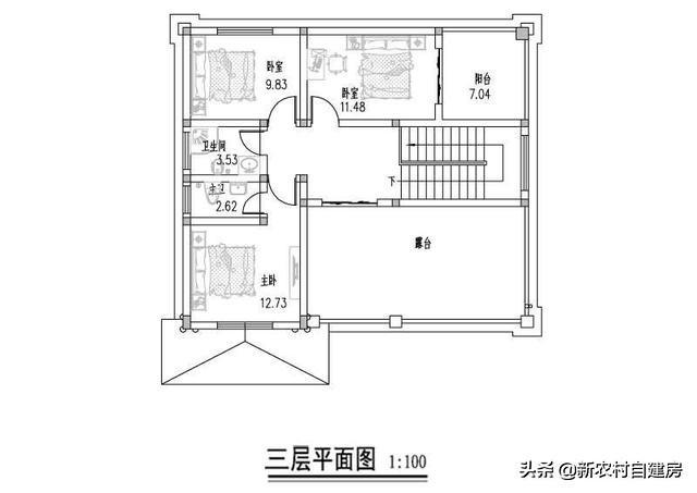 小面寬別墅設計圖，三層歐式自建房，外觀簡約大氣、是農村建房不錯的選擇，讓我們一起來看一下吧！