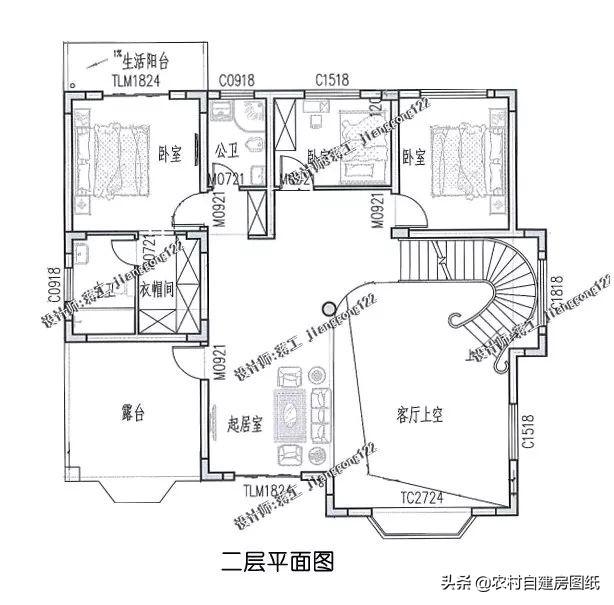 5款帶露臺(tái)設(shè)計(jì)圖的農(nóng)村別墅圖紙，這樣的別墅美景，實(shí)在是一種享受