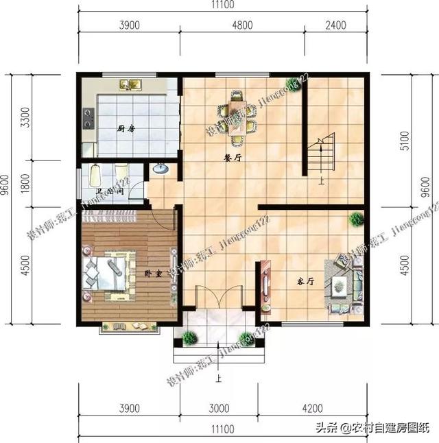 5款帶露臺的農村別墅設計圖，這幾款別墅戶型，都帶有露臺，不管是住家還是度假都值得借鑒。