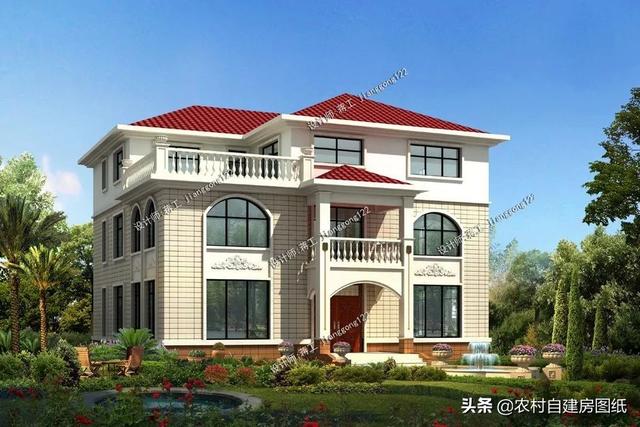 5款帶露臺的農村別墅設計圖，這幾款別墅戶型，都帶有露臺，不管是住家還是度假都值得借鑒。