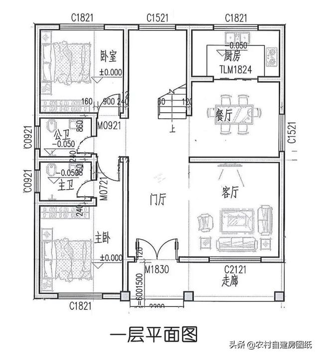5款帶露臺的農村別墅設計圖，這幾款別墅戶型，都帶有露臺，不管是住家還是度假都值得借鑒。