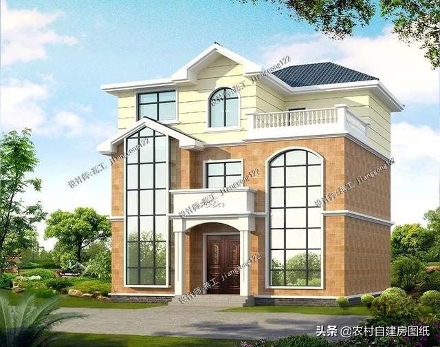 5款帶露臺的農村別墅設計圖，這幾款別墅戶型，都帶有露臺，不管是住家還是度假都值得借鑒。