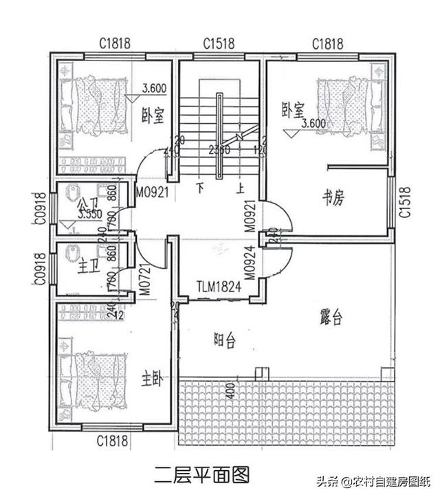 5款帶露臺的農村別墅設計圖，這幾款別墅戶型，都帶有露臺，不管是住家還是度假都值得借鑒。