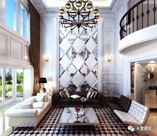 兩層簡歐風(fēng)別墅設(shè)計圖，地下室+挑空客廳，功能齊全，樣式美觀。農(nóng)村自建房中的完美選擇