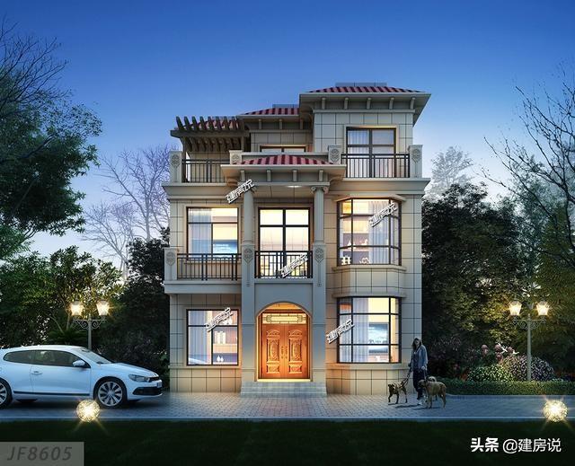 5款三層農村別墅設計圖，建一棟外觀耐看，布局大氣的別墅