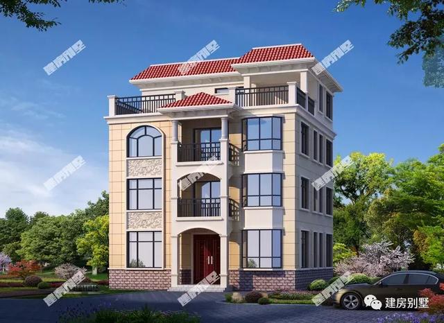 兩款面寬11米左右的四層自建房設(shè)計(jì)圖，造價(jià)45萬左右，隨便選一棟，就能夠讓自己圓夢。