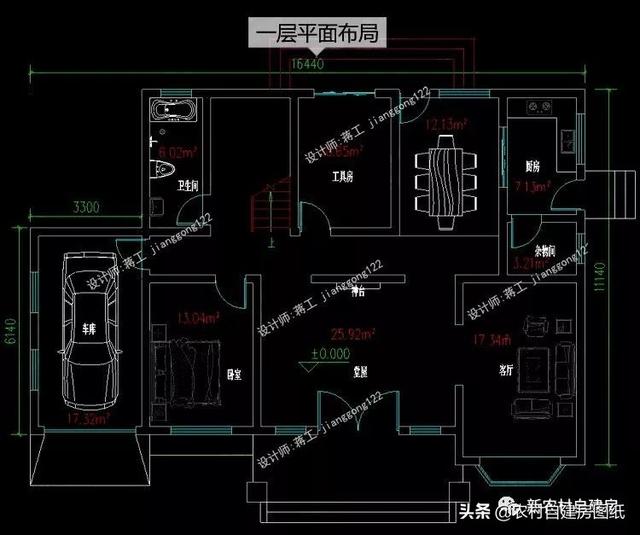 4款帶車庫的二層別墅設計圖，在農(nóng)村建房戶型中，建的最多的還是經(jīng)濟實用的二層別墅，面積不需要太大，功能要齊全，堂屋、車庫、