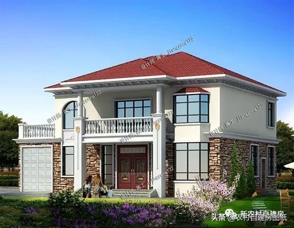 4款帶車庫的二層別墅設計圖，在農(nóng)村建房戶型中，建的最多的還是經(jīng)濟實用的二層別墅，面積不需要太大，功能要齊全，堂屋、車庫、