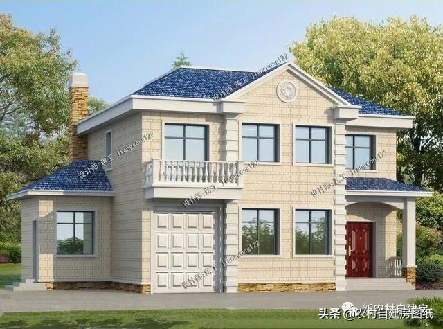 4款帶車庫的二層別墅設計圖，在農(nóng)村建房戶型中，建的最多的還是經(jīng)濟實用的二層別墅，面積不需要太大，功能要齊全，堂屋、車庫、