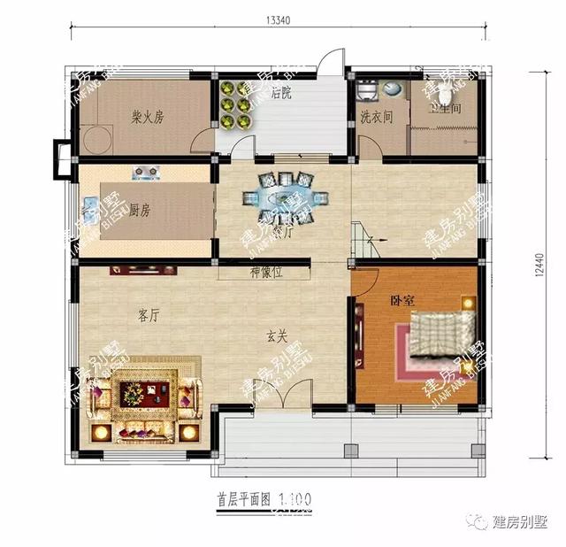 兩款簡(jiǎn)單實(shí)用帶柴火房農(nóng)村自建房設(shè)計(jì)圖，房子建的再漂亮，很多人也不忘記給弄個(gè)土灶方便家里老人使用。