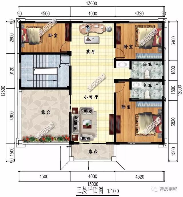 外觀和布局都非常好的兩棟自建房設計圖，老家房子這樣建，超有面子，每次回老家過年的時候，就特別享受那種被眾人奉承的感覺。
