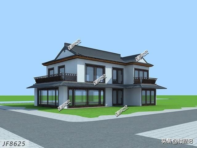 分享一款非常漂亮的現代風別墅設計圖，圖紙看了快收藏好！