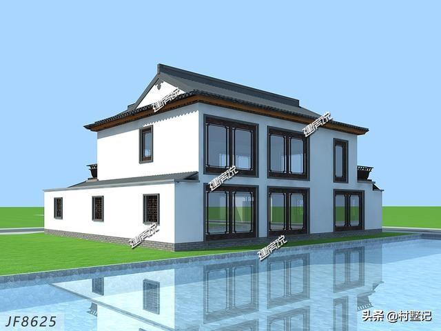 分享一款非常漂亮的現代風別墅設計圖，圖紙看了快收藏好！