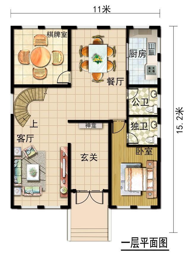 占地150平實(shí)力派二層別墅設(shè)計圖，細(xì)節(jié)講究，造型雅致