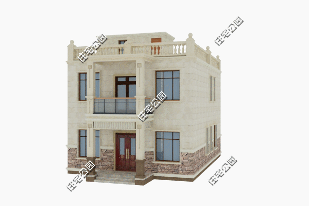 平頂屋二層農村自建房設計圖，農村自建房已經沒多少人做平屋頂了，可為啥李先生卻鐵了心要蓋？