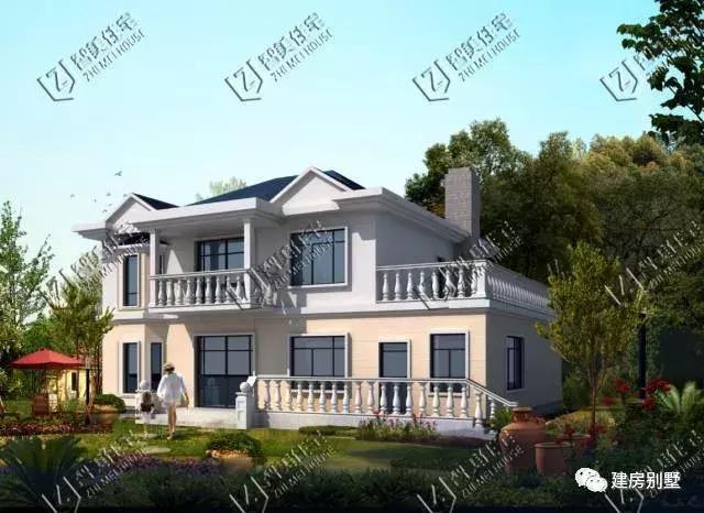 簡單實用的兩棟農村自建房設計圖，帶柴火房的戶型，弄個土灶方便家里老人使用。