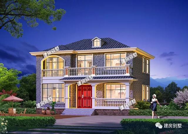 9款兩層自建房戶型，開間都是12米，每一款戶型的外觀和布局都非常好