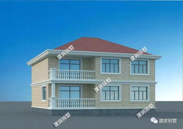 9款兩層自建房戶型，開間都是12米，每一款戶型的外觀和布局都非常好