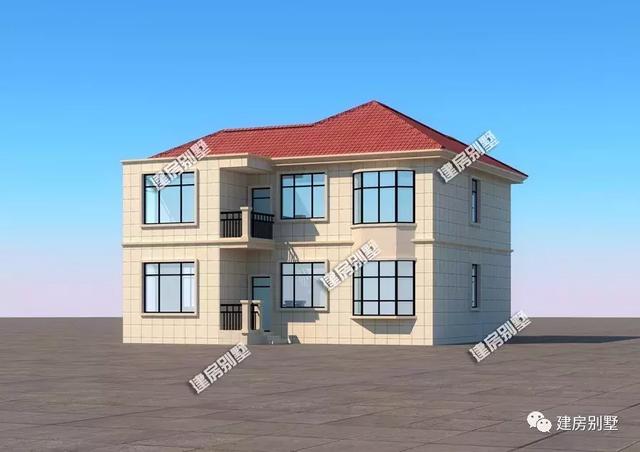 9款兩層自建房戶型，開間都是12米，每一款戶型的外觀和布局都非常好