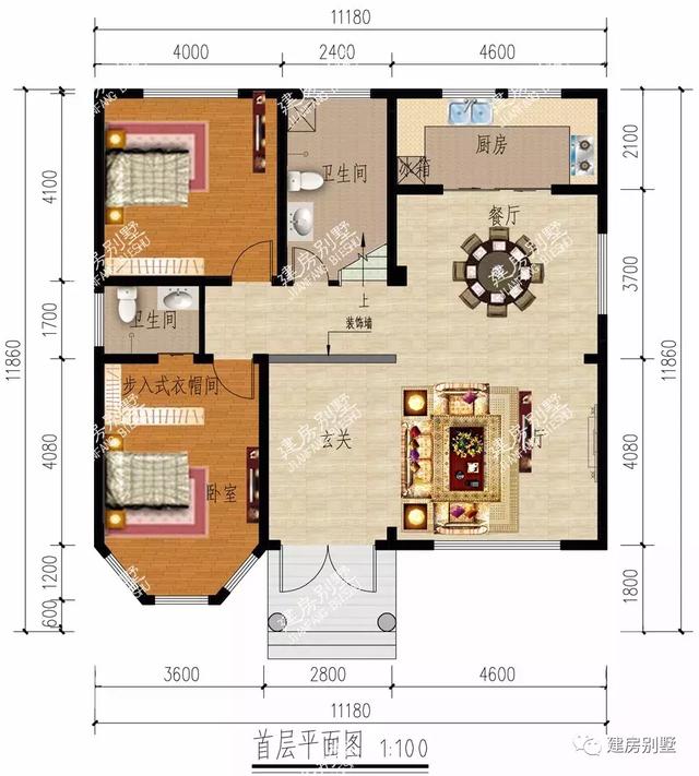 分享兩棟開間11米多的三層自建房設(shè)計圖，建造屬于自己的城堡吧