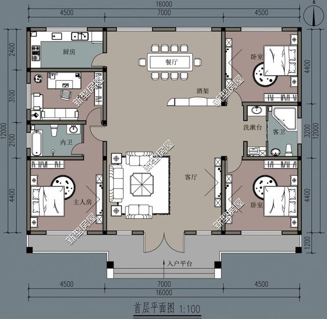 9套適合農村自建房設計圖，都是15萬、20萬左右就可以建好的農村戶型