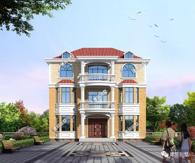 兩棟自建房設計圖，外觀和布局都非常好，老家這樣建房子倍兒有面子